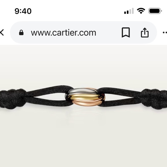 Cartier Trinity Bracelet with silk cords - Picture 3 of 16